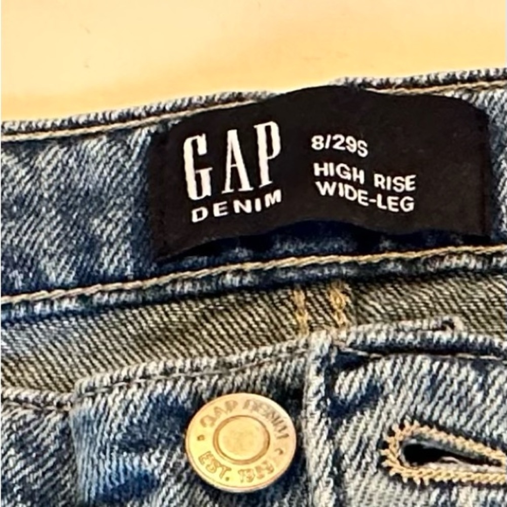 GAP High Rise Wide Leg Jeans